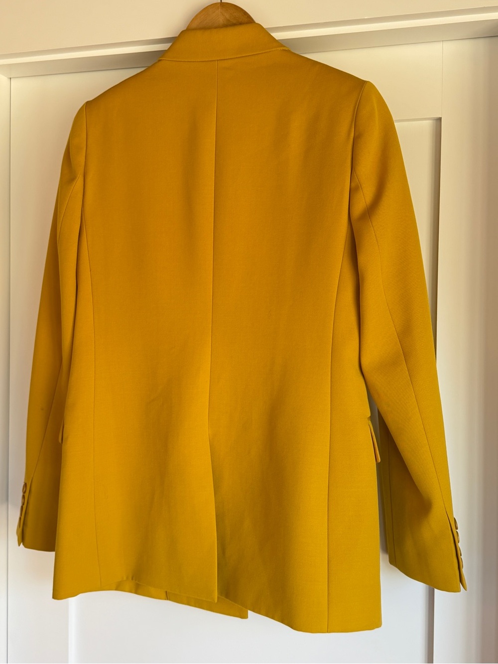 Nili Lotan Double-Breasted Mustard Valerie Jacket - Picture 5 of 8